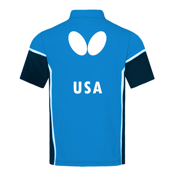 Butterfly USA Team 21-22 Shirt, Blue, Back